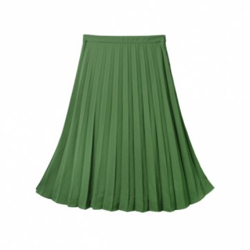 Pleated skirt with lining - length reduction
